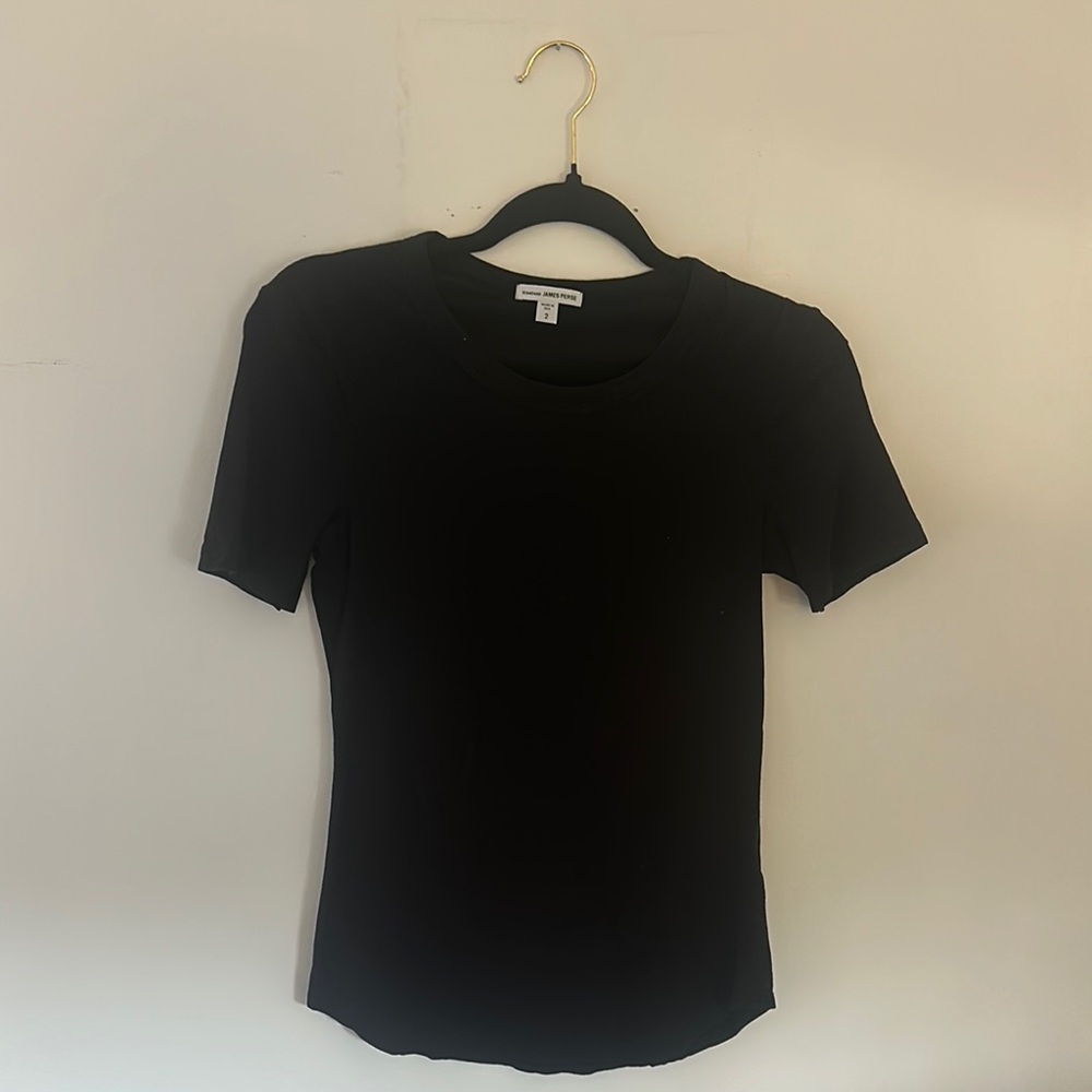 James Perse Classic Black Short Sleeve Tee